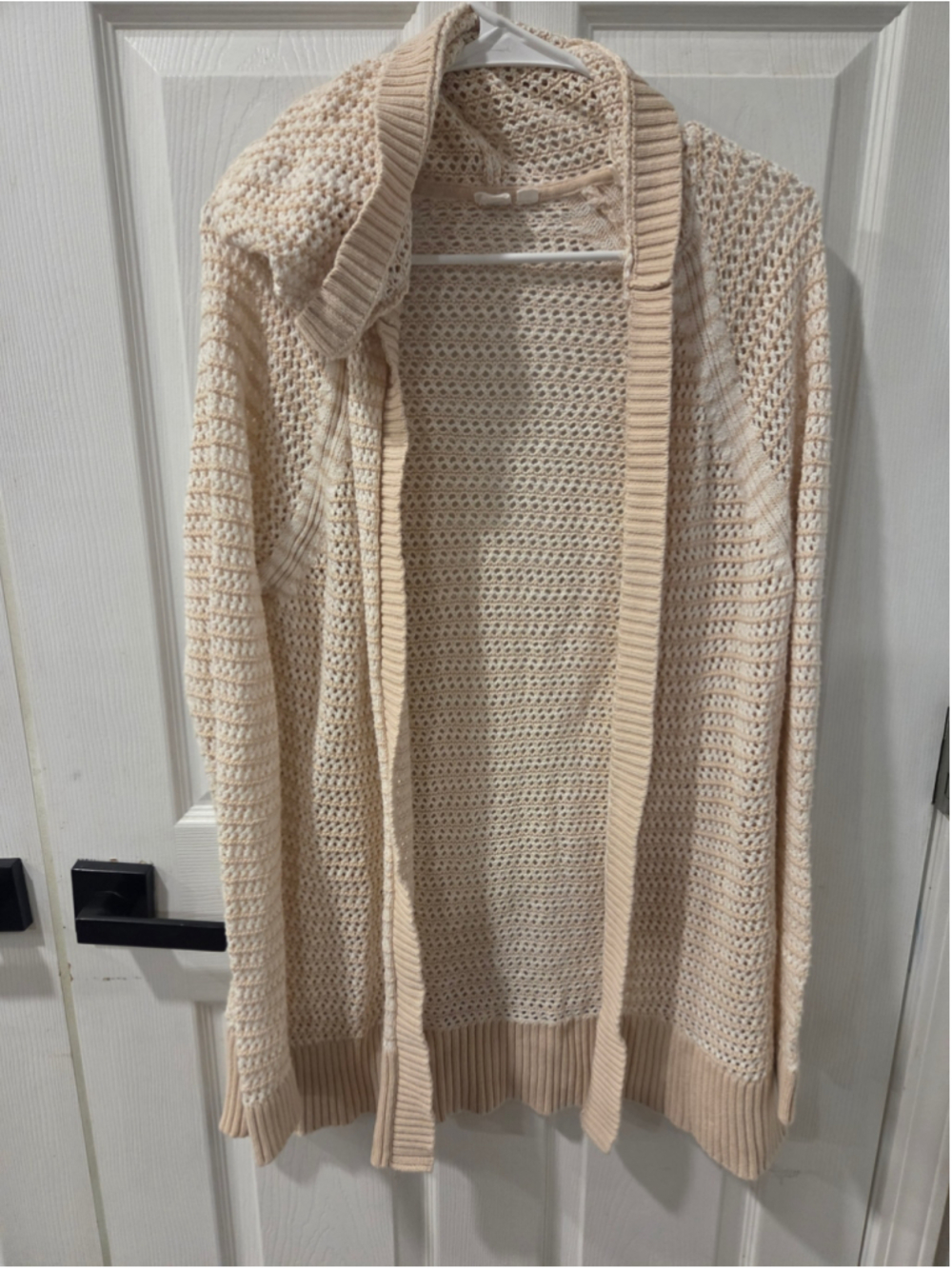 Women's Gap Open Knit Cardigan Sweater Beige Size M